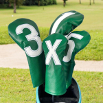 4 tk Golfikepi Pea Katted Puidu Pea Katted Loov Kriimustusvastane Tarvikute Kaitse roheline