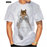 Uus 3D Tr&uuml;kkimine Orava T-s&auml;rgid Loomade Naljakas Orava 3D T-s&auml;rk Unisex Suvine Mood Loomade Orava T-s&auml;rk S