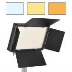 Andoer LED-600 LED-videovalgusti professionaalne fotograafia valguspaneel 480 tk eredad valgushelmed UK Plug must