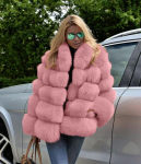 Naiste mood Fox karusnahast jope ZZ XXL roosa