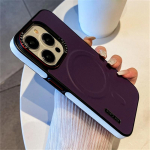 Luksuslik nahast Magsafe magnetiline telefoni&uuml;mbris iPhone 16 15 14 13 12 Pro Max jaoks, juhtmevaba laadimine, pehmest silikoonist p&otilde;rutuskindel kate For iPhone 16 Pro Max valge