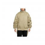 Nike Sportswear Essentials &Uuml;hev&auml;rviline lukuga avar pikkade varrukatega jakk Naiste jakid Roheline FQ7583-276 XXL
