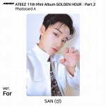 ATEEZ 11. minialbum Golden Hour Pt.2 To Diary For Ver Photocard Postkaart San - For (A)