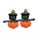 2 t&uuml;kki Halloweeni kaunistused K&otilde;rvitsanukud Armsad m&auml;nguasjad, riie, loomingulised kingitused siseruumidesse White Orange