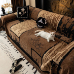 &Scaron;enill Vintage diivani kattelapiga r&auml;tik Four Seasons universaalne Premium Feeling nahast kattetekk 180 x 420cm