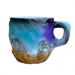 Mineraalkristallidest kohvikruus Veetass Uudsed joogikruusid V&auml;rvilised l&auml;bipaistvad teekruus kuumade jookide jaoks Elegantne j&otilde;ulukink kodukontorisse C