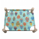 Eemaldatav ja pestav lemmiklooma laagrivoodi Mugav kassipesa igaks aastaajaks Niiskuskindel m&auml;nnipuust kassi voodi Kennel Hammock M [53 * 48 * 13CM]