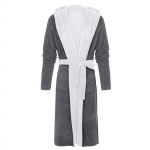 Meeste talvine pl&uuml;&uuml;sist pikendatud sall hommikumantel koduriided pikkade varrukatega mantel XXL