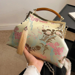 Retro crossbody kotid naistele Lock Shell Clip Lilled Tutid &Otilde;lakett kotid Beež Kuld Roosad Kotid ja rahakotid Disainer