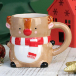 Viimane populaarne j&otilde;uluvana tass keraamiline tass kinkekarp koomiks 3D k&auml;sitsi joonistatud kingitus loominguline kruus j&otilde;ulup&uuml;hade kingitus 250-300ml