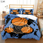 Lahe Korvpall 3D Prinditud Tekikate Laste Toa Voodipesu Komplekt Tekikate Padjap&uuml;&uuml;r Kolmeosaline Komplekt Tekikate EU 135x200cm 2PCS