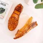 Kristallželee sandaalid naiste suvistele daamidele Peep Varbad Vabaaja sussid Jalatsid Slaidid &Otilde;ues slip-on Mom Sussid Flips CN41 kohv