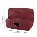 Autoistme korraldaja Auto seljatoe hoiukott Multifunktsionaalne nahast autoistme riidepuu Hoiukott Suure mahutavusega korraldaja lastele punane