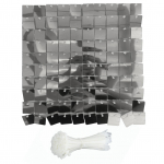 24 tk S&auml;ravad seinapaneelid l&auml;bipaistva raamiga l&auml;ikiva litriga taustapaneel pulmade s&uuml;nnip&auml;evaks