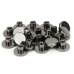 50 komplekti 6,5 mm messingist lamepeaga naastud Kruvid Naelneetid DIY nahast k&auml;sit&ouml;&ouml;kinnitus kruvi tagasi pronks