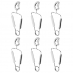 6 tk. Conch toiduklambriga metallist tangid roostevabast terasest escargot mereandide serveerimisklambriga tiguplaadi praepanni pintsetid 15.00X6.00X4.00CM