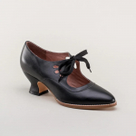 Retro Mary Jane kingad Naine Vintage paeltega madala kontsaga kleit Zapatos Daamid Br&auml;ndi disain Liblika tiib Derby kingad Pluss suurus 42 must