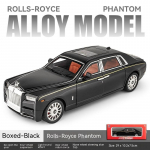 1/18 Rolls-Royce Phantom mudelauto, tsingisulamist tagasit&otilde;mmatav m&auml;nguasi diecast auto heli ja valgusega, realistlik modelleerimine mudelm&auml;nguasi111