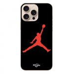 Kest - Jordan - Iphone 16 Pro Max - Logo 23 - V&auml;rv Punane - Pehme punane
