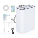 Laetav kastmiss&uuml;steem Taimeriga kastmine Sisseehitatud veepump 100 taimeriga kombinatsiooni 10 * Kolm 6 X Three Way Connector 6 X Adjustable Drip Arrow valge