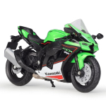 WELLY 1/12 m&otilde;&otilde;tkava 2021 Kawasaki Ninja ZX-10R sulamist mootorratta mudel Simulatsioon Valatud metallist m&otilde;&otilde;tkava mootorratta mudel Laste m&auml;nguasi Kingitused roheline