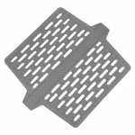 Lihtsalt puhastatav silikoonist kraanikausimatt k&ouml;&ouml;gi topeltkraanikausile, &auml;ravoolukujundusega