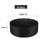 Paksendatud lausriidest vildist kasvukott piiri&uuml;leseks istutamiseks 90 Gallon, Diameter 120cm, Height 30cm must