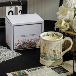 French Retro High-value Mug Niche Office Cup High-end Ceramic Coffee Cup 301-400ml