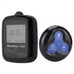 Restorani Paging-s&uuml;steem Must Mobiilne Vastuv&otilde;tja  10 Musta Sinist Silikoonist Pagerit EU Plug