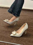 Uued kevadised ja s&uuml;gisesed vabaaja moep&auml;rlid pulmakingad Stiletto Square Rhinestone Seksikad ja mugavad k&otilde;rged kontsad 36