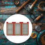 Clear Fishing Hook Box Baits Storage Easy to Carry & Store Stackable Gear for punane