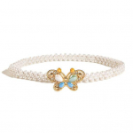 Naiste v&ouml;&ouml;rihma liblikate kujuga sobivad riided roostevabast terasest ilusad kaasaskantavad peened naiste v&ouml;&ouml;rihma v&ouml;&ouml;rihma ehted aksessuaarid valge