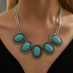 Moodne naiste naiste kaelakee roheline