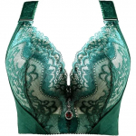 Suures suuruses seksikas Push Up rinnahoidja tikandiga pitsrinnahoidjad, naiste kogutud rinnahoidja suurte rindade jaoks rinnahoidja naiste pesu topp 34/75B