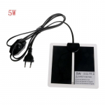 220-240V EU pistik Reguleeritava temperatuuriga lemmiklooma soojendus Padjake kahepaiksetele Voodimatt 5W