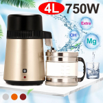 4L 750W 220V roostevabast terasest vee destilleerija puhta vee destilleerimismasin punane