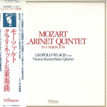 LP plaat LEOPOLD WLACH VIENNA KONZERTHAUS Q Mozarti klarnetikvintett A-duur VIC5243 MCA 1980 Jaapan Obi Klassika Kasutatud