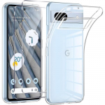 Coque et 2 Verres Tremp&eacute;s pour Google Pixel 7a - Protection Renforc&eacute;e Antichoc Silicone