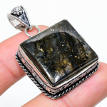 Natural Labradorite Gemstone Handmade 925 Sterling Silver Pendant 1.81 q4o94