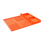 Grillimatt BBQ jaoks koos k&uuml;liriiuli padja ja tilkumisega k&uuml;psetamiseks 32cmx24cmx1cm punane