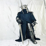 Nazguli Vaimuratsur Filmi Must Kost&uuml;&uuml;m N&otilde;iakuningas Keskaegne Lotr Cosplay Kost&uuml;&uuml;m