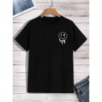 Funny Smiley Face about To Fall Apart Printed T-shirt Ladies Fashion Loose T-shirt Summer Clothes Loose Casual T-shirt Y2K Top S