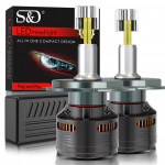 2 tk 30000LM 4 k&uuml;ljega Canbus H7 LED CSP auto esitule pirnid 120W 360 Turbo H11 H4 H1 HB3 9005 HB4 9006 vasktoruga minilamp auto esituli 6500K valge H4/9003/HB2 Hi/Lo