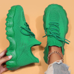 Platvorm valged kingad Naiste uued Ins Moodsad s&uuml;gisene mitmek&uuml;lgsed muffinid Kerged vabaaja sportlikud k&otilde;rgust suurendavad sisetallad naiste kingad 42 roheline