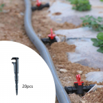 20x Irrigation Drip Support Stake,6 inch Sturdy Easy Installation Tubing Hose Holder Stake