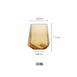 P&otilde;hja-Euroopa Luksuslik Kuldne Merevaigukollane &Scaron;ampanjaklaas Veiniklaasid V&auml;rviline Kodu Pliivaba Kristallklaas Sepistatud Teemant Viski Klaas