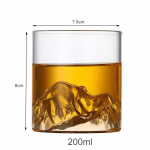 Creative Glass Mountain vaatetass Tiibeti m&auml;gede teetass Jaapani viski tass, majapidamises kasutatav &uuml;liilus veekruus 200ml