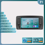 Hizpo 2Din Android 13 Autoraadio Mercedes Benz R-klassi W251 R300 R280 R320 2005-2017 jaoks Multimeedia Video M&auml;ngija Navigatsioon Intelligentne RDS GPS Carplay P1 4Core 1G 32G AI