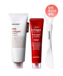 Medi‑Peel Red Lacto Collagen Wrapping Mask & Pore Barrier Cream Set (includes pack brush)