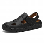 Suvised meeste nahast rannasandaalid Pure Handmade Meeste suletud varbaga sandaalid 39